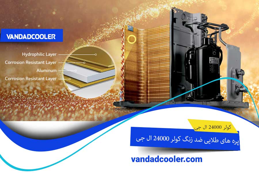 پره های طلایی ضد زنگ الجی 24000